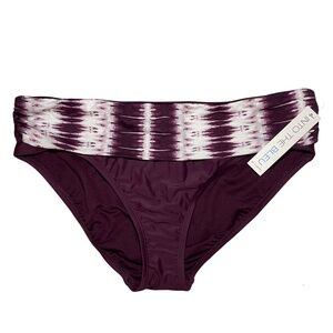 NWT Into the Bleu by Amrex Tie Dye Fold Over Bikini Bottom Sz. 12